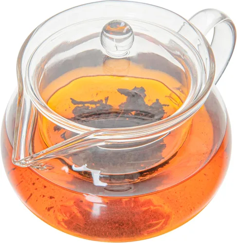 Miniatura 10 de Restaurantware Forma - Tetera de vidrio de 17 onzas, 1 tetera de vidrio de doble pared, no se astilla, reutilizable, de vidrio transparente, doble