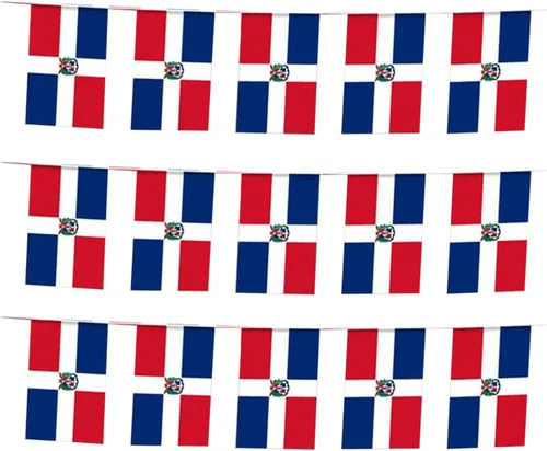 Miniatura 49 de Bandera de Colombia, bandera colombiana, pequeña cadena de banderas de Colombia, mini banderas colombianas, utilizada para fiestas, escuela, eventos