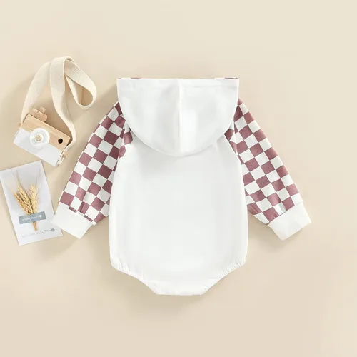Miniatura 6 de Ropa de otoño con capucha para bebé y niña, sudadera con capucha y bloque de color, conjunto de manga larga