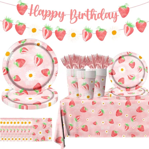Miniatura 11 de Suministros para Fiestas de Neón, 142 Piezas Let Glow Decoraciones de Fiesta Incluyendo Platos de Papel Desechables, Tazas, Manteles, Decoración