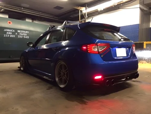 Miniatura 4 de Luces reflectoras ledes de posición para defensa iJDMTOY 26-SMD para 2008-2014 Subaru Impreza, WRX STI o XV Crosstrek 2013 en adelante, Ahumado