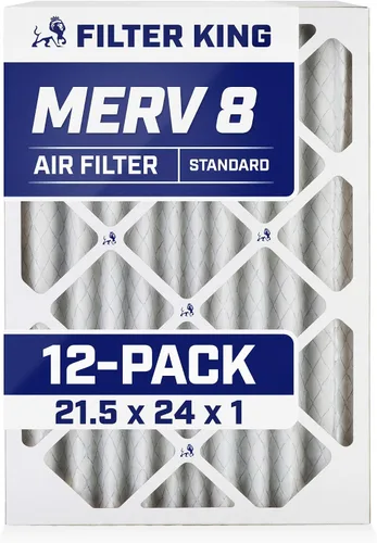 Miniatura 21 de Filter King Filtro de aire de 5.88 x 12.13 x 1 (MERV 8) (paquete de 12) filtros de horno de CA para control de polvo y alergias, fabricados en EE.