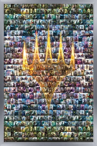 Miniatura 9 de Trends International Magic: The Gathering - Póster de collage de pared, 14.725 x 22.375 pulgadas, versión enmarcada de madera de granero
