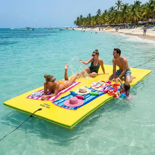 Miniatura 11 de Max4out Tapete flotante de agua de 9/12/18 pies de espuma flotante, almohadilla de espuma flotante de lirio para recreación acuática y relajación