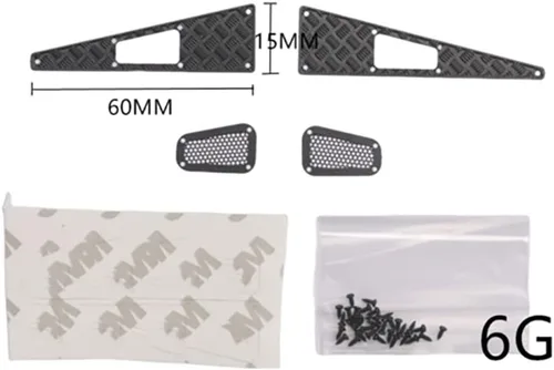 Miniatura 5 de RC Crawler Car Hood Metal Skid Plate para 1/18 TRX-4M (set1)