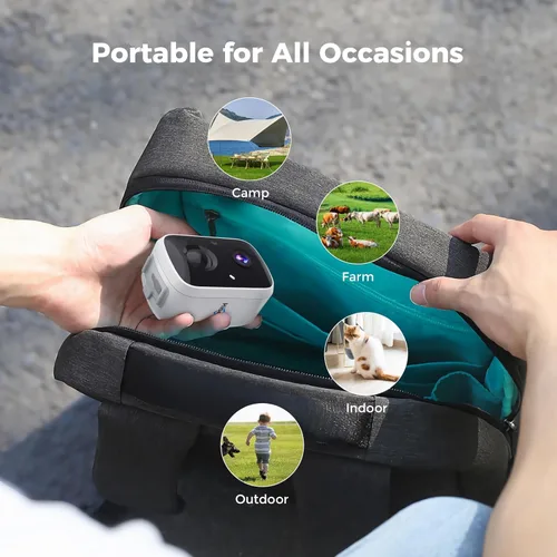 Miniatura 3 de Hiseeu Cámaras de seguridad solares inteligentes para exteriores, alimentadas por baterías, Wi-Fi, 3K, 4MP, detección de movimiento PIR/AI
