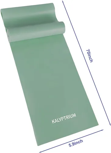 Miniatura 2 de Bandas de resistencia para entrenamiento, bandas de ejercicio de látex natural para terapia física, estiramiento, yoga, pilates, entrenamiento