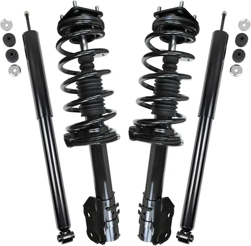 Miniatura 137 de Detroit Axle - Puntales y Amortiguadores para Chevy Traverse Buick Enclave GMC Acadia Saturn Outlook 2007-2012, 2 puntales delanteros con resorte
