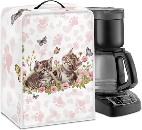 Miniatura 50 de Cubiertas para máquina de café con mango superior, resistentes a las manchas, para mezclador, compatible con la mayoría de cafeteras