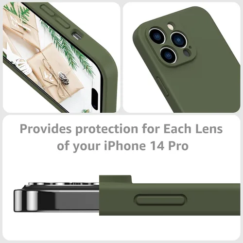 Miniatura 7 de Funda de silicona con soporte para iPhone 17 Pro [compatible con MagSafe] [Protección completa de la cámara] (6.3 pulgadas 2025), fundas de teléfono