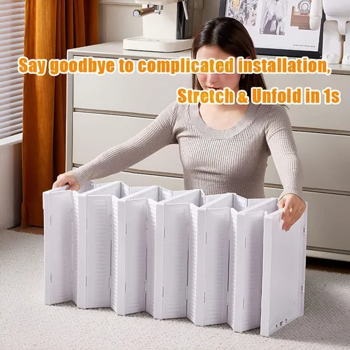 Miniatura 6 de GUDEMAY Caja de almacenamiento de zapatos con tapa frontal, sin montaje, apilable, organizador de zapatos con puerta transparente, estante