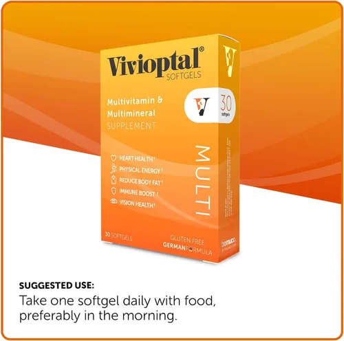 Miniatura 4 de Vivioptal Multi, 30 cápsulas blandas, multivitamínico y multimineral, sin gluten, fórmula alemana