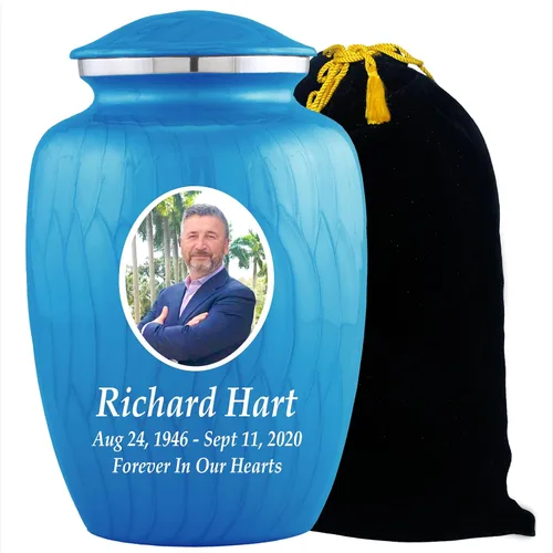 Miniatura 23 de Urnas de cremación con fotos personalizadas para cenizas adultas, hombres y mujeres, Urnas funerarias personalizadas de 200 libras para cenizas