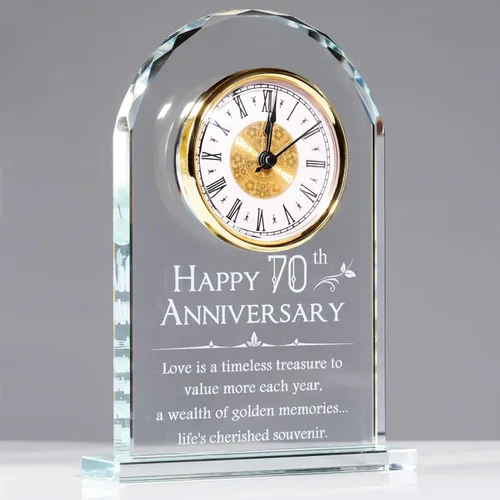 Miniatura 9 de YWHL Regalos de Reloj del 25º Aniversario de Boda para Pareja, Regalos de Recuerdo del 25º Aniversario para Esposo/Esposa, Decoración de Reloj