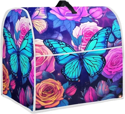 Miniatura 30 de Funda para batidora de pie de libélula bohemia compatible con mezclador de cocina de 4.5 a 5 cuartos de galón, a prueba de polvo, cubierta