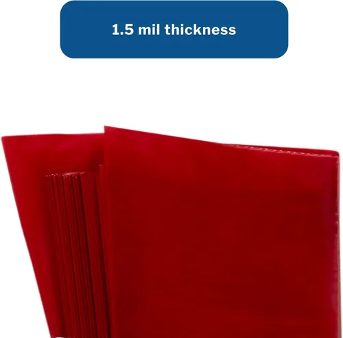 Miniatura 3 de McKesson Bolsa de basura infecciosa, riesgo biológico, fondo sellado con estrellas, rojo, 1.5 mil, 1 a 3 galones, 11 x 14 pulgadas, 50