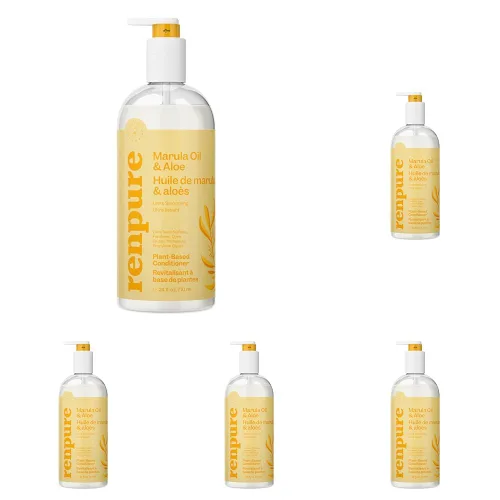 Miniatura 12 de RENPURE Vinagre de sidra de manzana y acondicionador de aloe, a base de plantas, aclara, elimina los residuos y nutre para un cabello brillante