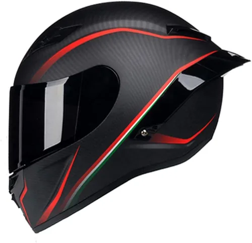 Miniatura 4 de Casco de motocicleta de fibra de carbono Cara completa Motocross Off Road Moto Street Bike Racing Cascos