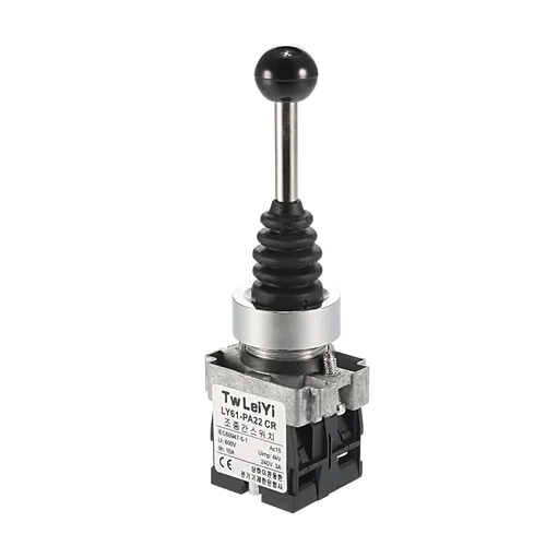 Miniatura 3 de uxcell Controladores de interruptor de palanca de mando 2 Posiciones 2NO Tipo momentáneo 150/250/600V 15/10/4A 0.866 in Montaje en panel