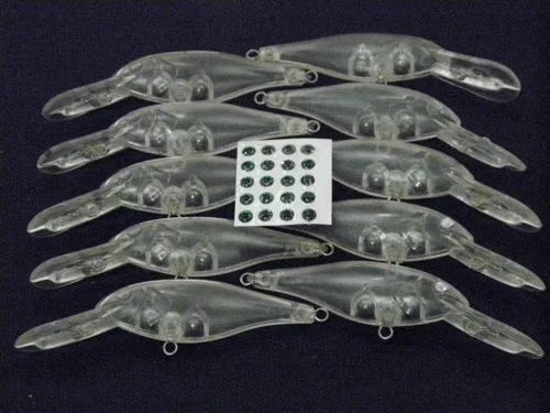 Miniatura 3 de 10 Señuelo en Blanco sin Pintar Minnow Crankbait de Agua Superior sin Labios Jerkbait Señuelos de Pesca