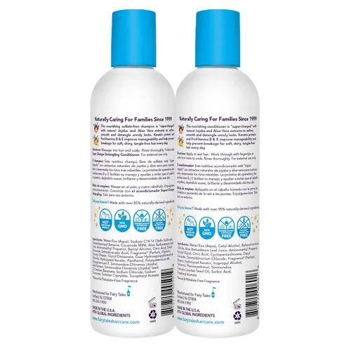 Miniatura 2 de Fairy Tales Tangle Tamer Champú y acondicionador desenredante para niños, ultra hidratante y protección antiencrespamiento, sin parabenos, sin