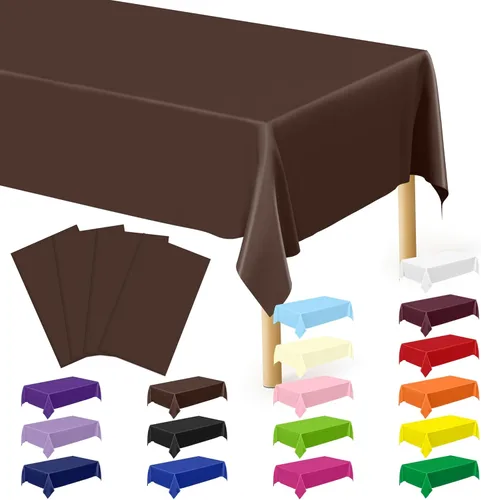 Miniatura 56 de Suministros de regreso a clases, 2 manteles de 108 x 54 pulgadas, manteles desechables coloridos para el primer día de escuela, rectangular