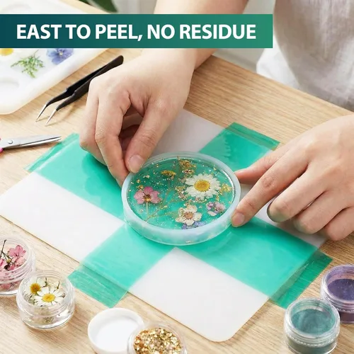Miniatura 4 de HKACSTHI Cinta de Resina de 108 Pies para Moldeo de Resina Epoxi de Silicona, Cinta de Resina Epoxi UV, Cinta Liberadora de Epoxi para Vertido