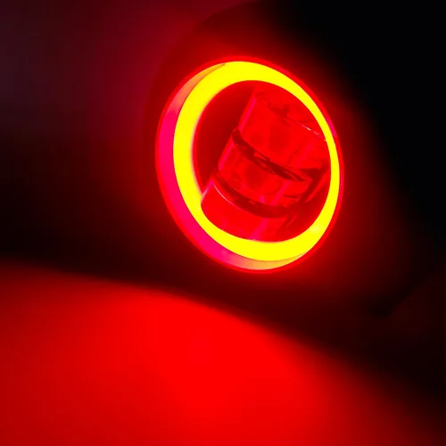 Miniatura 7 de Luz Antiniebla Redonda de 5 Pulgadas 30W Pods LED Blancos Haz de Inundación Para Automóvil 4x4 Todoterreno Camión 12V 24V LED Ojos de Ángel Ámbar