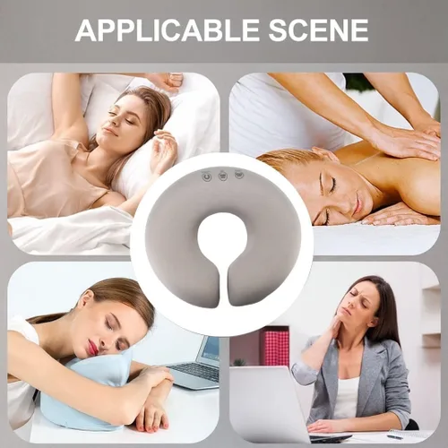 Miniatura 2 de Almohada boca abajo para mesa de masaje, cojín de cuna de masaje para relajarse, almohada para mesa cama, en forma de U, para viajes, hogar