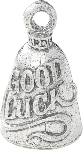 Miniatura 11 de Guardian Bell Sentiment Bell con llavero y bolsa de terciopelo negro Campana de motocicleta Peltre sin plomo Fabricado en Estados Unidos