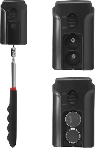 Miniatura 5 de Espejo de inspección telescópico con luz LED grande, telescópico, 360°, lámpara giratoria para mecánica automotriz, reparación, marcha atrás