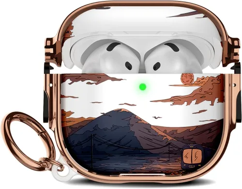 Miniatura 44 de Maxjoy para Funda Linda de AirPods 2 (2019) con Bloqueo de Seguridad, Compatible con Funda de AirPod de 2ª Generación de Mármol para Mujeres
