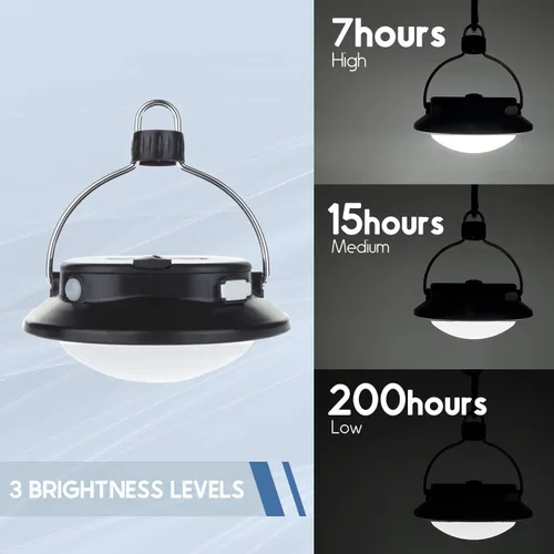 Miniatura 6 de Gen 2 Pro 3000LM UFO Linterna de Camping Recargable, Luz Portátil para Tienda de Campaña, 200h de Duración, Impermeable para Camping, Toldo