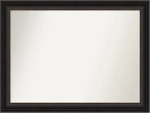 Miniatura 379 de Amanti Art Espejo de baño de bronce para sobre el fregadero, 24 x 24 pulgadas, espejo cuadrado de bronce Lara para tocador, marco de madera