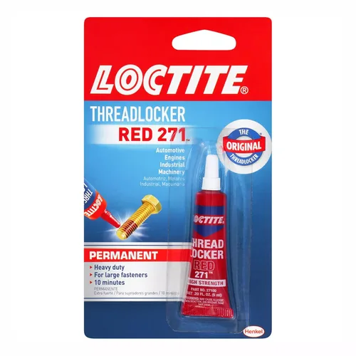 Miniatura 8 de Loctite Threadlocker Azul 242 - Adhesivo de fijación de roscas removible para tuercas, pernos y sujetadores, adhesivo para tornillos de resistencia