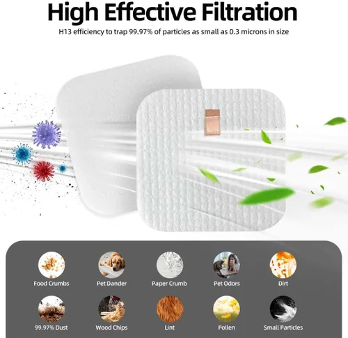 Miniatura 4 de LA401 LA300 LA502 - Filtro de vacío de repuesto para Shark LA500, LA301, LA455, LA555, LA322 Rotator Lift Away ADV DuoClean PowerFins - Juego