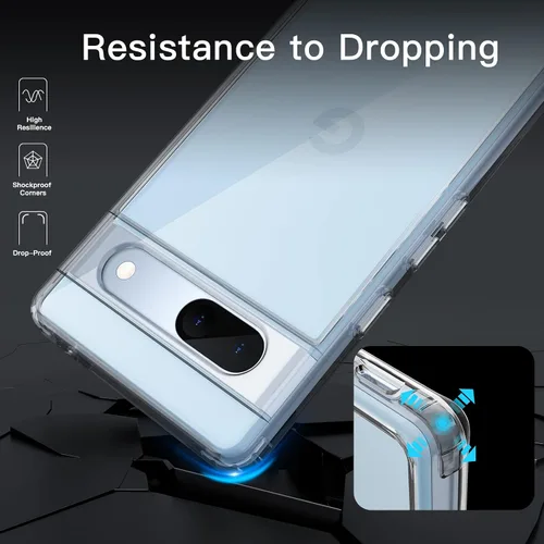 Miniatura 4 de JETech Funda para Google Pixel 7a de 6.1 pulgadas 2023, no se pone amarillenta, a prueba de golpes, funda protectora para teléfono, parte trasera