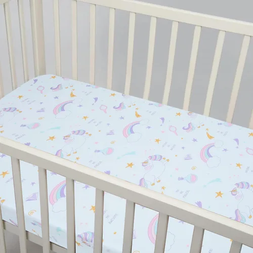 Miniatura 6 de Sábanas de cuna para niñas, sábanas de bebé, sábana bajera para cuna, microfibra suave y transpirable que se adapta a cuna de tamaño estándar de 28