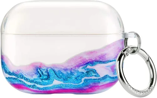 Miniatura 25 de Velvet Caviar Compatible with AirPods Pro Case 2nd and 1st Generation - Cute Protective Hard Cover for Women - Blue Aquamarine Polka Dot