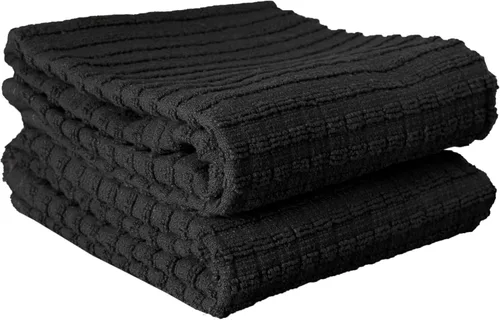 Miniatura 22 de Ritz Royale Collection - Juego de paños de cocina de 100 % algodón peinado, altamente absorbente, 13-3/4 x 12 pulgadas, 3 unidades, grafito sólido