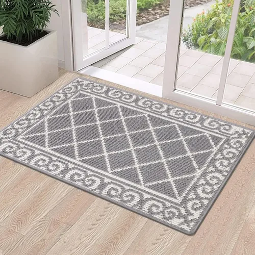 Miniatura 20 de HEBE Alfombra para Puerta Interior 20''x32'' Alfombras de Bienvenida Antideslizantes para Puerta Principal Alfombras Lavables para Zapatos Atrapa