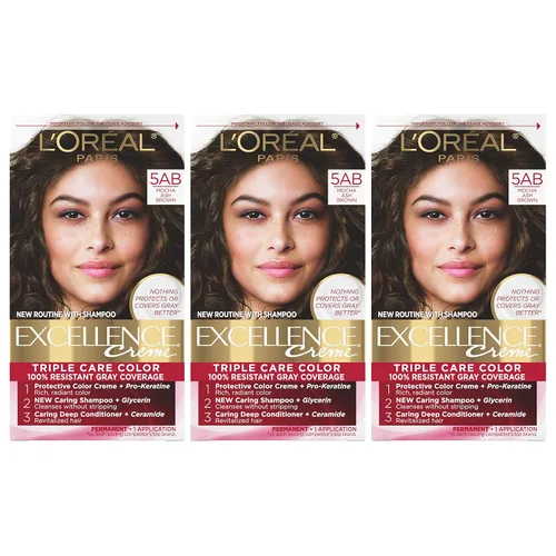 Miniatura 21 de L'Oreal Paris Excellence Crème - Tinte permanente para el cabello, color de cabello de triple cuidado, complejo Pro-Keratine para una cobertura