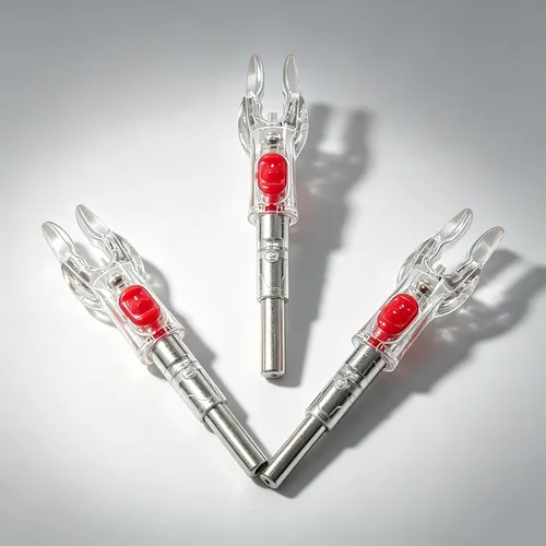 Miniatura 3 de 6 Pack X Lighted Arrow Nocks LED Archery Nocks for .204" 5.2mm Shafts Auto-Illuminated LED with ON/OFF Switch, High Visibility, Impact Resistant