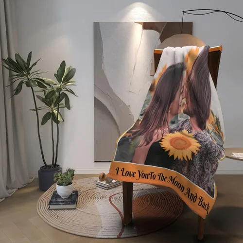 Miniatura 3 de Manta personalizada con fotos – Manta personalizada con fotos, regalos personalizados con imagen, manta de franela de vellón para esposa, marido