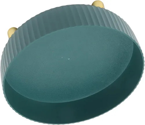 Miniatura 8 de Lazy Susan - Organizador giratorio de gran capacidad, organizador de perfumes de maquillaje antideslizante de gran capacidad, almacenamiento de Verde