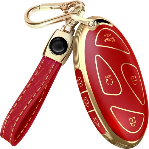 Miniatura 24 de Lucrum Compatible con funda para llavero Hyundai y llavero de cuero, funda para llavero para Santa Fe, Sonata, Tucson, Grandeur, Ioniq 5, Palisade
