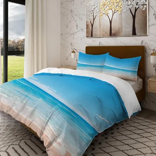 Miniatura 12 de Batmerry Flowers Watercolor Twin Size 3 Pieces Bedding Duvet Cover Sets, Soft Fluffy Elegant Black White Flower Painting 100% Cotton Printed Duvet