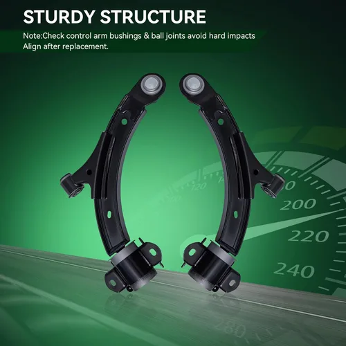 Miniatura 3 de AUQDD 2 piezas de brazo de control inferior delantero y conjunto de rótula compatibles con 2010-2013 Fo-rd Mustang, 2014 Mustang (para base y GT)