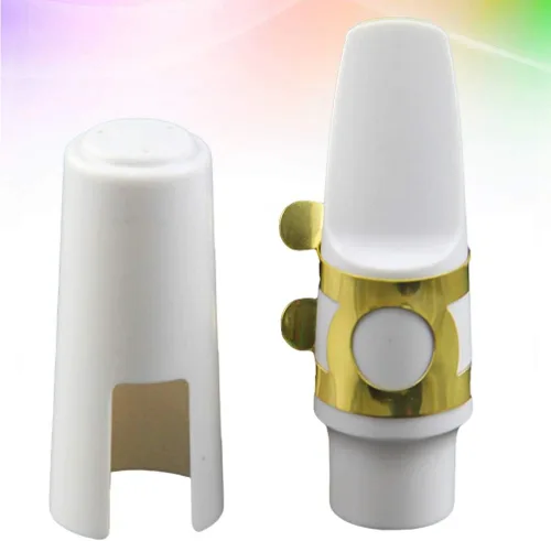 Miniatura 9 de EXCEART Cabeza de saxofón alto (blanco, resina, 1 unidad)