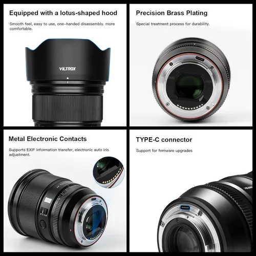 Miniatura 5 de VILTROX PRO 75mm F1.2 f/1.2 lente prime de montaje E APS-C con enfoque automático de gran apertura para cámaras Sony E-Mount a7R a7RIII a7IV a7RV A1